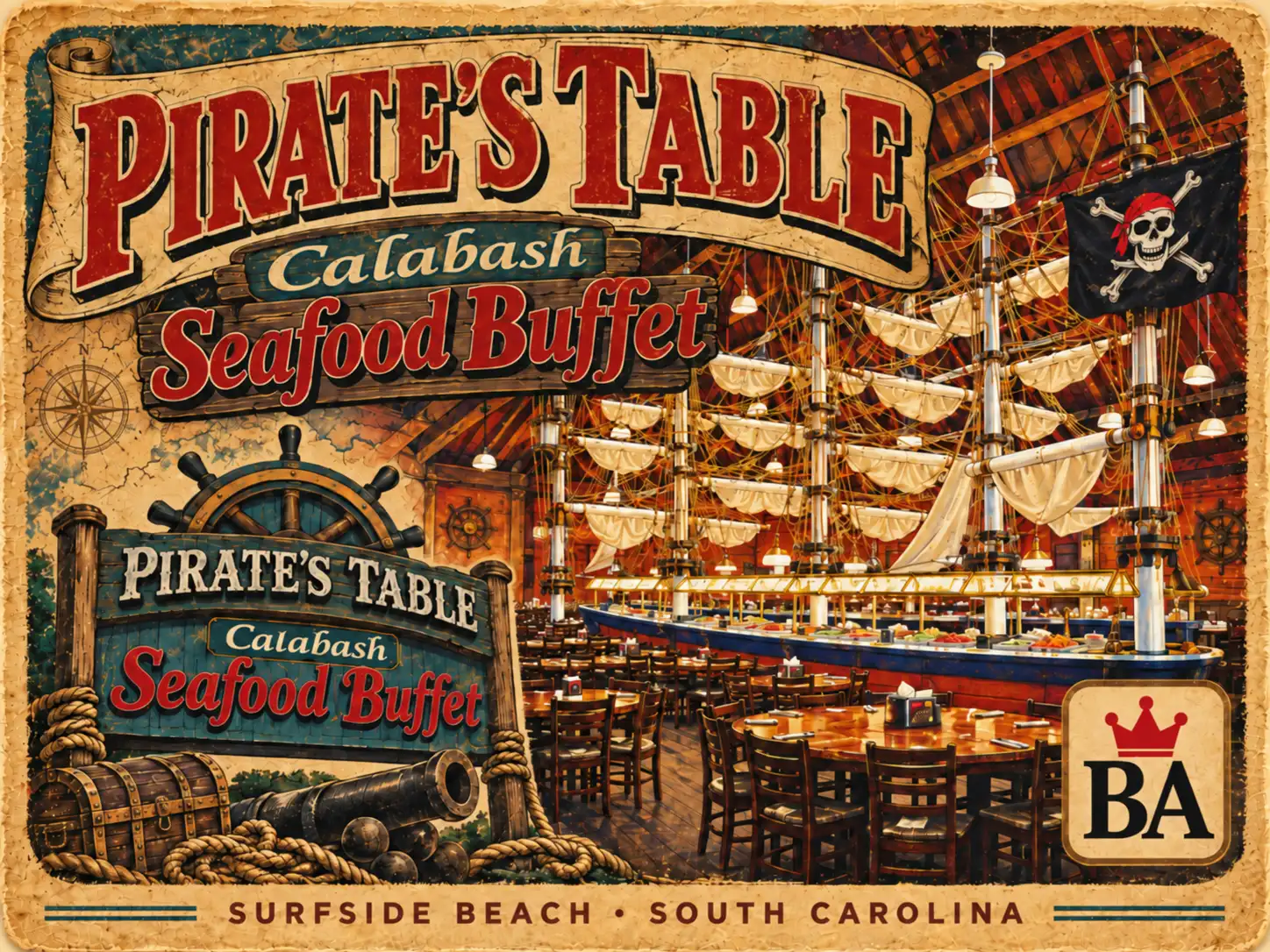 Pirate’s Table Calabash Seafood Buffet